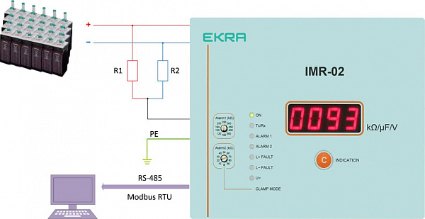 Connection scheme for IMR-02 relay